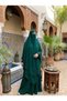 Shawl, Jilbab, Khimar, Abaya, Hakim Collar, Medina Silk (Three Piece Set) - 2