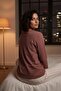 Premium 100% Cotton Women's Long Sleeve Pajama Set Dusty Rose - 5