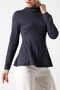 Polyviskon Mock Neck Basic Blouse – Casual and Comfortable - 6