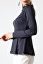 Polyviskon Mock Neck Basic Blouse – Casual and Comfortable - 4