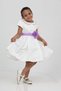 1-5 Years Old Special Design Rose Detailed Belted Girls' Satin Evening Dress Ball Gown 7152 - 2