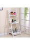 OneDcor Natural Wooden Flower Pot 3 Tier Folding Plant Stand Shelves Garden Wood Rack Flowers Stand - 7