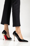 10.5 cm Gold Color Thin Heeled Women's Stiletto Shoes - 2