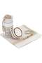 Stylish Islamic Prayer Mat with Matching Beaded Tasbih, Premium Gift Box Included, Soft and Comforta