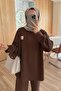 Ribbed Sports Modest Set of Two - Brown - 2