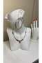 Blue Fimo and Bead Necklace - 3