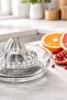 Large Glass Citrus Juicer - Glass Lemon Squeezer with Teeth - 6