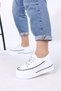 Women's High Sole Lace-Up Comfortable Sports Shoes Casual Sneakers - 4