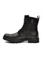 Black Non-Slip Sole Men's Boots with Fleece Inside and Zipper Gvn-347 m - 2