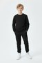 3 Thread Round Neck Plain Unprinted Thick Winter 4 Pieces Boys Tracksuit Set - 4