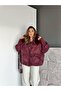 Burgundy Knitwear Sleeved Premium Puffer Jacket - 5