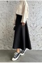 Women's Hijab Puff Long Bell Scuba Skirt - 2