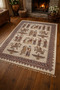 Hand Knitted Fringe Persian Wall Table Cloth 156 X 98 cm - 2
