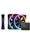 مجموعة F120 RGB الثنائية الثلاثية ووحدة تحكم RGB [أسود]