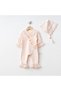 Baby Girl Lacy Mawlid Outfit Romper With Hat Newborn Hospital Discharge Formal Mawlid Outfit 100% Cotton 17 - 2