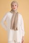 Fresh Geometric Pattern Beige Elosia Shawl 2 - 04