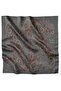 Anthracite Floral Pattern 100% Twill Silk Scarf 4207 - 07 - 3