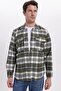 Men's Regular Fit Relaxed Fit Winter Plaid Double Pocket Snap Button Shirt - 7