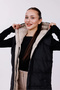 Women's Reversible Long Hooded Sleeveless Puffer Vest - 7