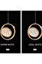 ثريا معلقة عصرية 20 سم، 3 مصابيح LED - 2