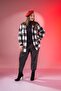 Women's Plus Size Gray Lumberjack Shirt with Pocket Detail