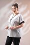 1112049 Women's Plus Size Black Sleeve Paneled Blouse - 4