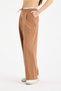 Double Waistband W Wide Leg Pants - Women's Baggy Fabric Pants - 4