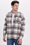 Men's Regular Fit Comfortable Cut Winter Plaid Lumberjack Shirt - 2