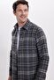 Men's Slim Fit slim fit checkered winter lumberjack shirt
