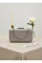 Stone Color Luxury Suede Chain Handle Women's Evening Dress Bag - 5