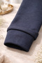 Beberi̇um Brand Special Series Black 100% Cotton Medium Thick Body Cuffed Sleeve Premium Daily Basic Sweatshirt (Buy 1 Size up) - 5