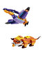 2-Piece Dinosaur Building Set - Educational Block Toy with Triceratops and Pterodactyl Figures (139 Pieces) - 2
