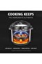 6L Electric Pressure Cooker, 1000W Stainless Steel Multi-Function Cooker with LCD Display, Non-Stick - 3