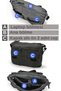 4028 Black Casual Shoulder Bag Cotton Canvas Messenger Laptop School Travel Daily Vintage Retro - 4