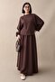 Basic Piped Skirted Modal Suit Bitter Brown - 3