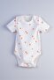 Newborn and Baby Envelope Collar Bodysuit 100% Cotton