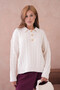 Women's Polo Button Detail Cable Knit Sweater 8530Sw - 4