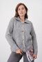 Women's Polo Neck Button Detail Fleece-Lined Knitwear Jacket 8645Sw - 4