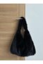 Fluffy Mellow Black Tote Women's Plush Shoulder Bag (28*44) - 4