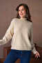 Women's Turtleneck Soft Textured Loose Knit Sweater 8488Sw - 3