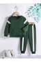 Boy's Top and Bottom Tracksuit Set with Stripe Detail - 4
