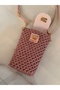 Handmade Phone Bag |   Silvery Rope Handmade Phone - Keychain Bag |   Mini Bag - 4