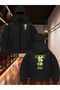 -Kar Masked Ninja Men's Zippered Sweatshirt Cardigan 3-Ply Thick Zippered 59 - 2