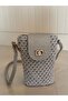 Handmade Phone Bag |   Silvery Rope Handmade Phone - Keychain Bag |   Mini Bag