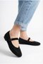 Women's Helmet Black to Black Stone Daily Ballerina Shoes - 3