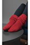 Wellsoft Plush Knee High Home Socks Long Socks Booties Winter Unisex Red
