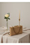 Nude Gold Luxury Suede Chain Handle Women's Evening Dress Bag - 4