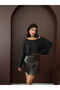 Western Style Tasseled Mini Leather Skirt - Black |   F2041 - 2