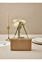 Nude Gold Luxury Suede Chain Handle Women's Evening Dress Bag - 3