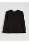 Black bicycle collar ruffled blouse - 5